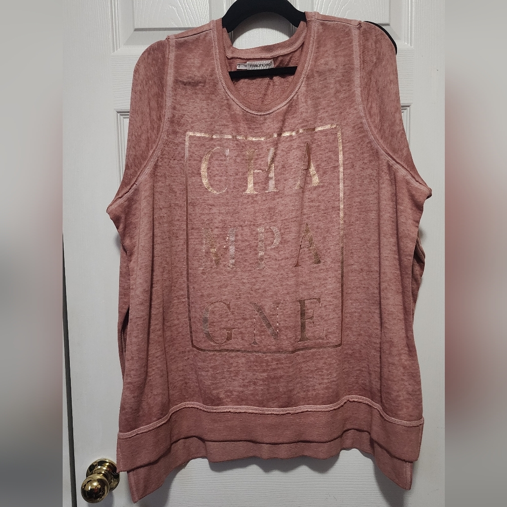 Maurices Pink Graphic Sweatshirt